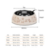 HUFT Wag And Doodle Printed Melamine Bowl With Steel Inserts For Dogs - Beige - Heads Up For Tails
