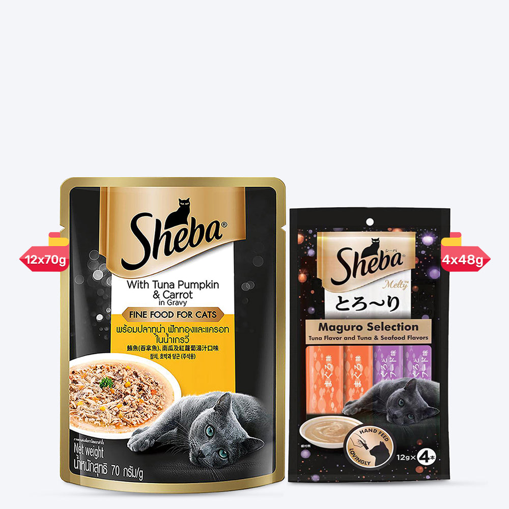 Sheba Adult Cat Seafood Combo - Pack of 2 - Heads Up For Tails