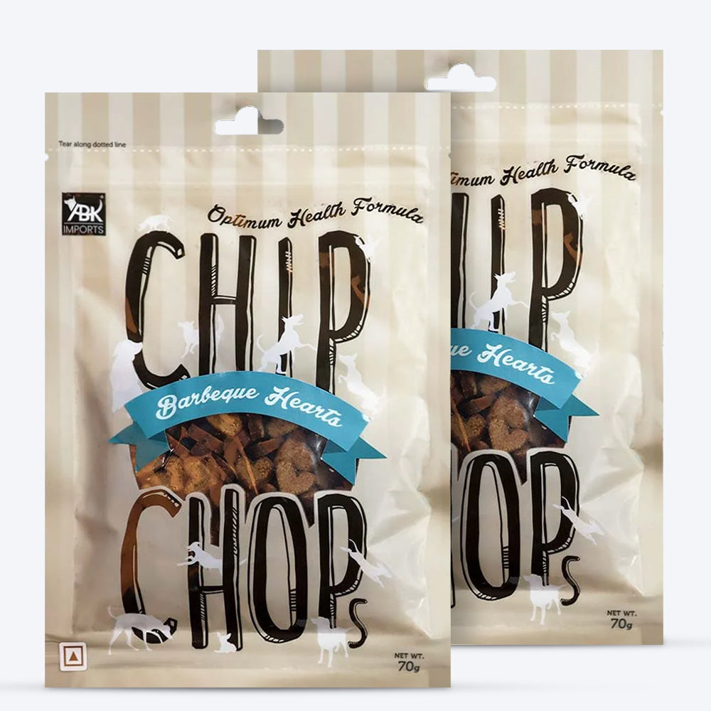 Chip Chops Dog Treats - Barbeque Hearts - 70 g - Heads Up For Tails
