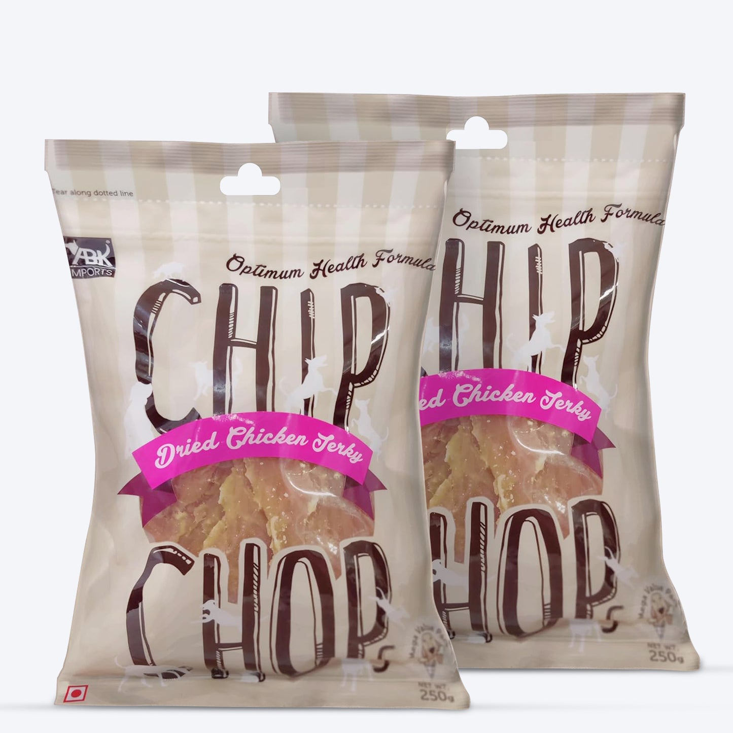 Chip Chops Dog Treats - Sun Dried Chicken Jerky - 70 g - Heads Up For Tails