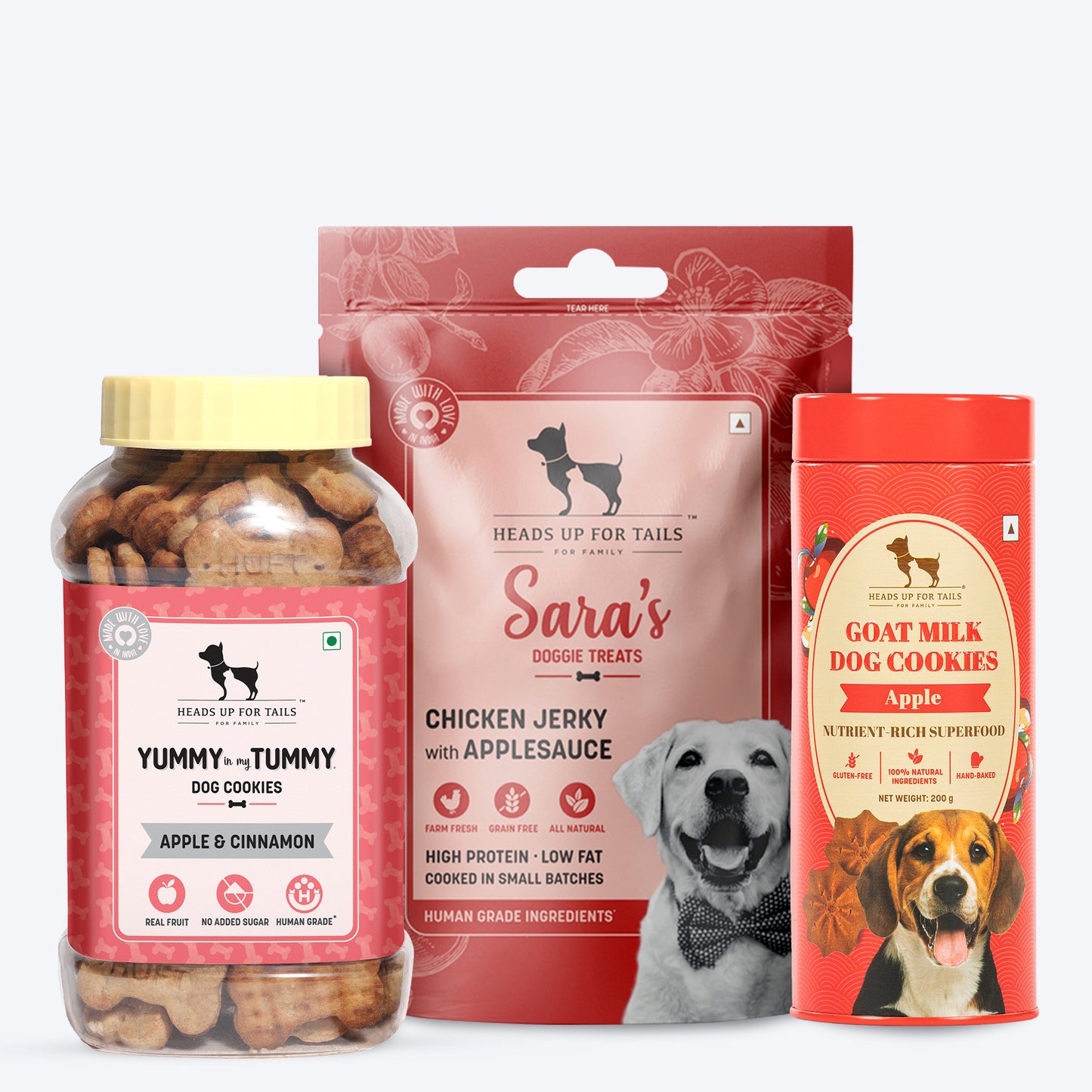 Huft Apple Crunchies Treat Mix For Dogs - Combo - Heads Up For Tails