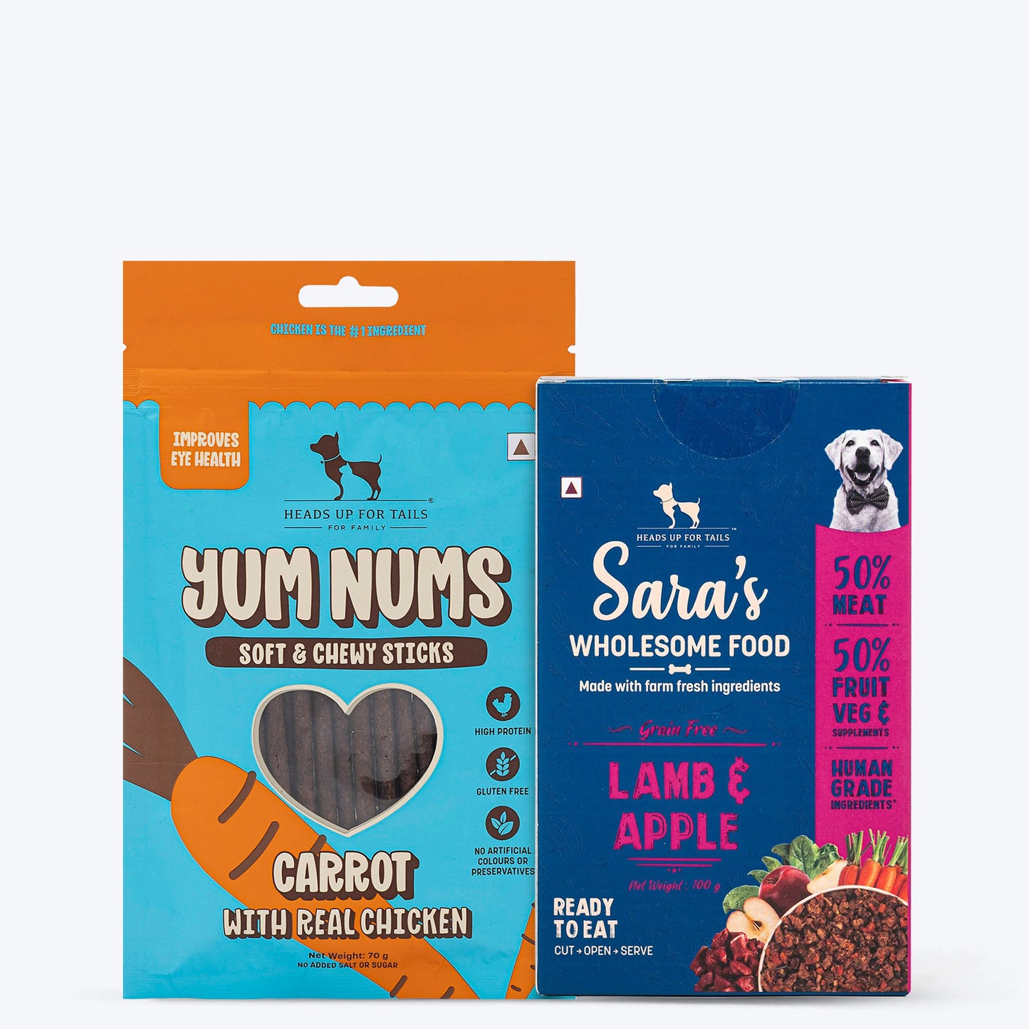 HUFT Farm Feast Duo: Carrot With Lamb & Apple For Dogs - Heads Up For Tails