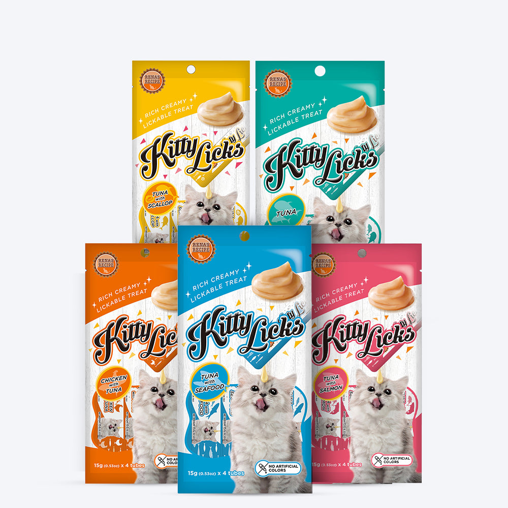 Rena's Recipe Kitty Licks Seafood Treat Mix For Cat - Heads Up For Tails