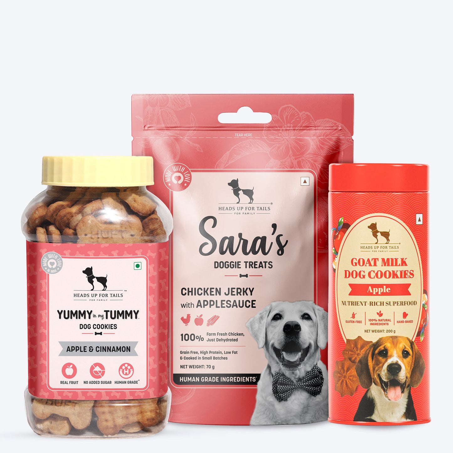 Huft Apple Crunchies Treat Mix For Dogs - Combo - Heads Up For Tails