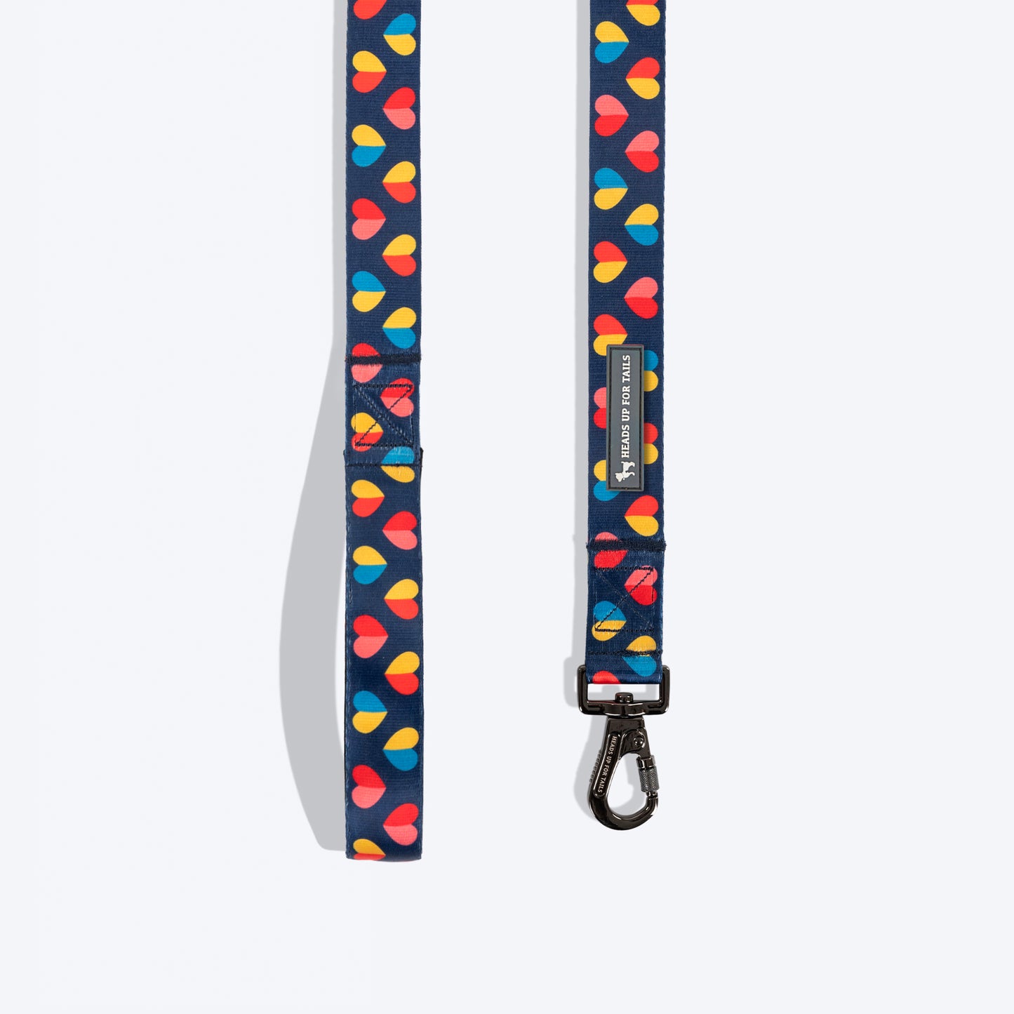 HUFT Love Struck Printed Leash For Dog - Navy Blue - Heads Up For Tails