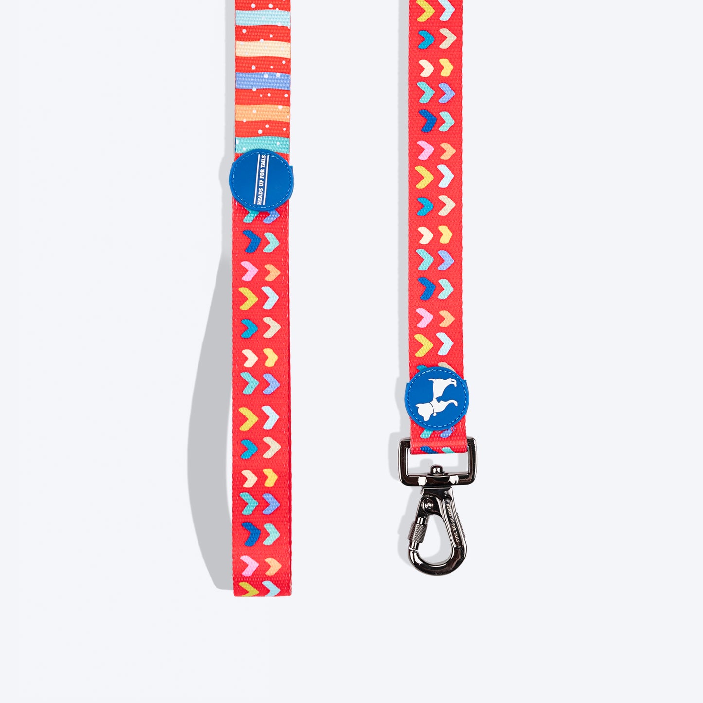 HUFT Heart to Heart Leash For Dog - Red - Heads Up For Tails