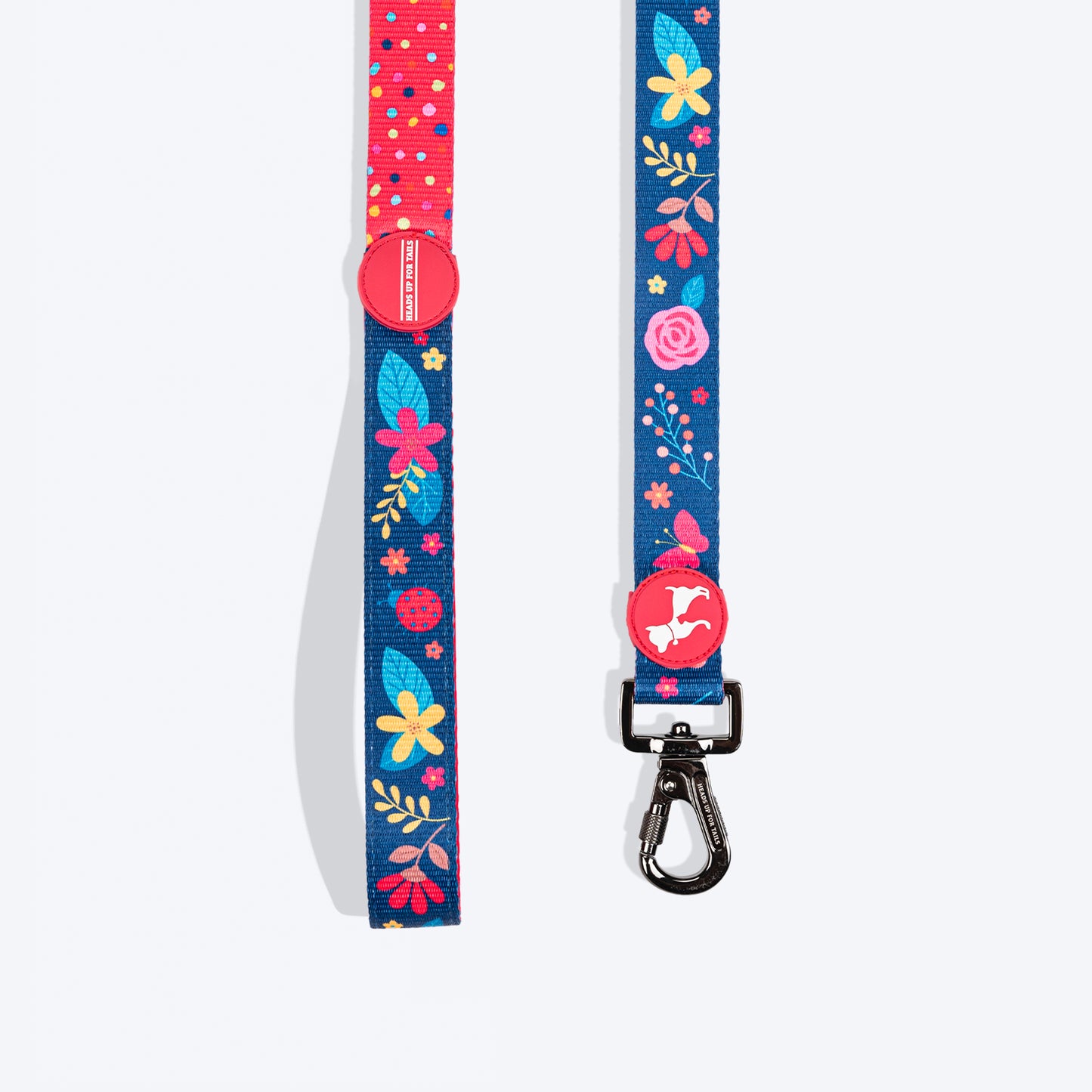 HUFT Bloomscape Leash For Dog - Navy - Heads Up For Tails