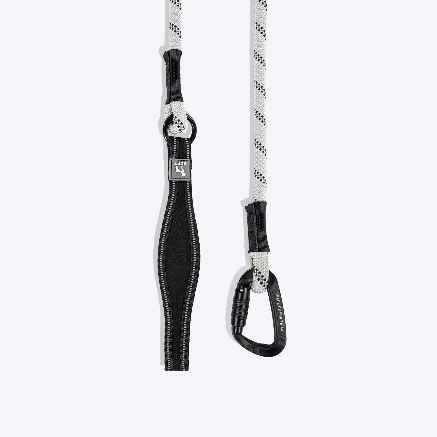 HUFT Rope Leash With Carabiner For Dog - Grey - 1.2 m - Heads Up For Tails