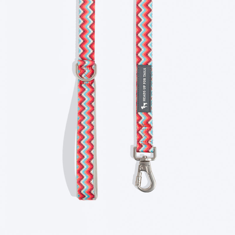 HUFT Zig Zag Galaxy Leash For Dog - Red - Heads Up For Tails