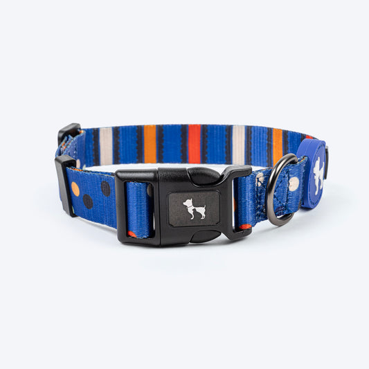 HUFT Polka Play Collar For Dog - Blue
