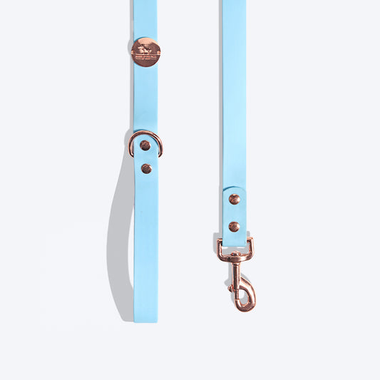 HUFT Pastel Pawprint Rain Friendly Dog Leash - Blue - 1.2 m - Heads Up For Tails