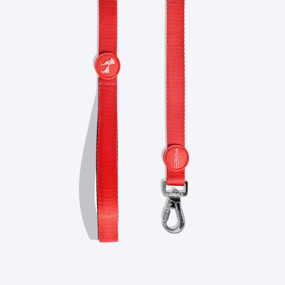 HUFT Classic Dog Leash - Red - 1.5 m - Heads Up For Tails