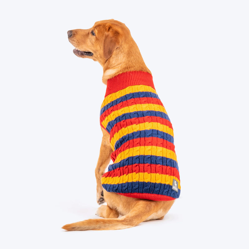 HUFT Classic Stripe Pet Sweater - Multicolour - Heads Up For Tails