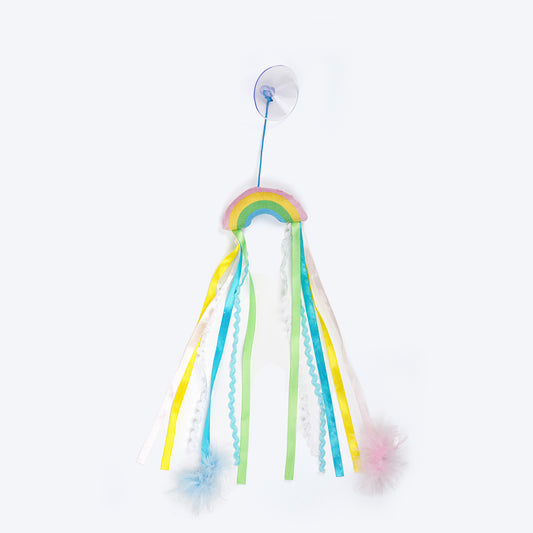 HUFT Dancing Rainbow Teaser Toy With Catnip For Cat - Multicolor - Heads Up For Tails