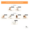 HUFT Double Sided Steel Comb for Cats & Dogs - Orange - Heads Up For Tails