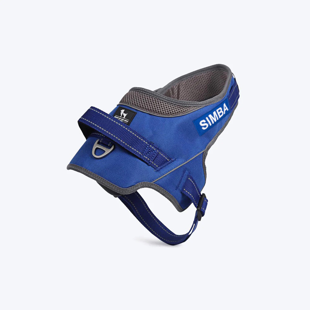 HUFT Easy On Dog Harness - Blue (Can be Personalised) - Heads Up For Tails