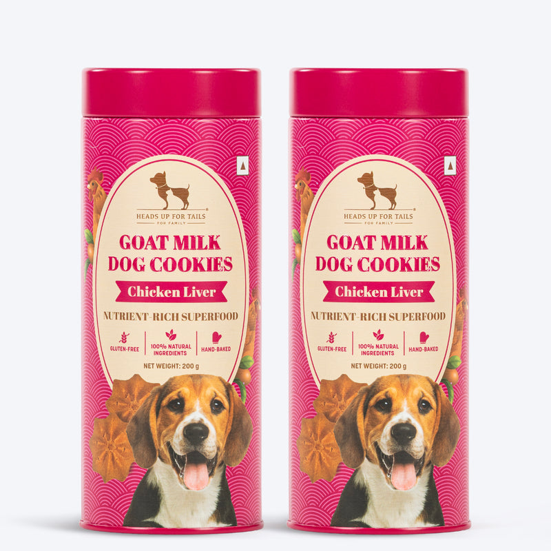 HUFT Goat Milk Dog Cookies - Chicken Liver - 200 g - Heads Up For Tails