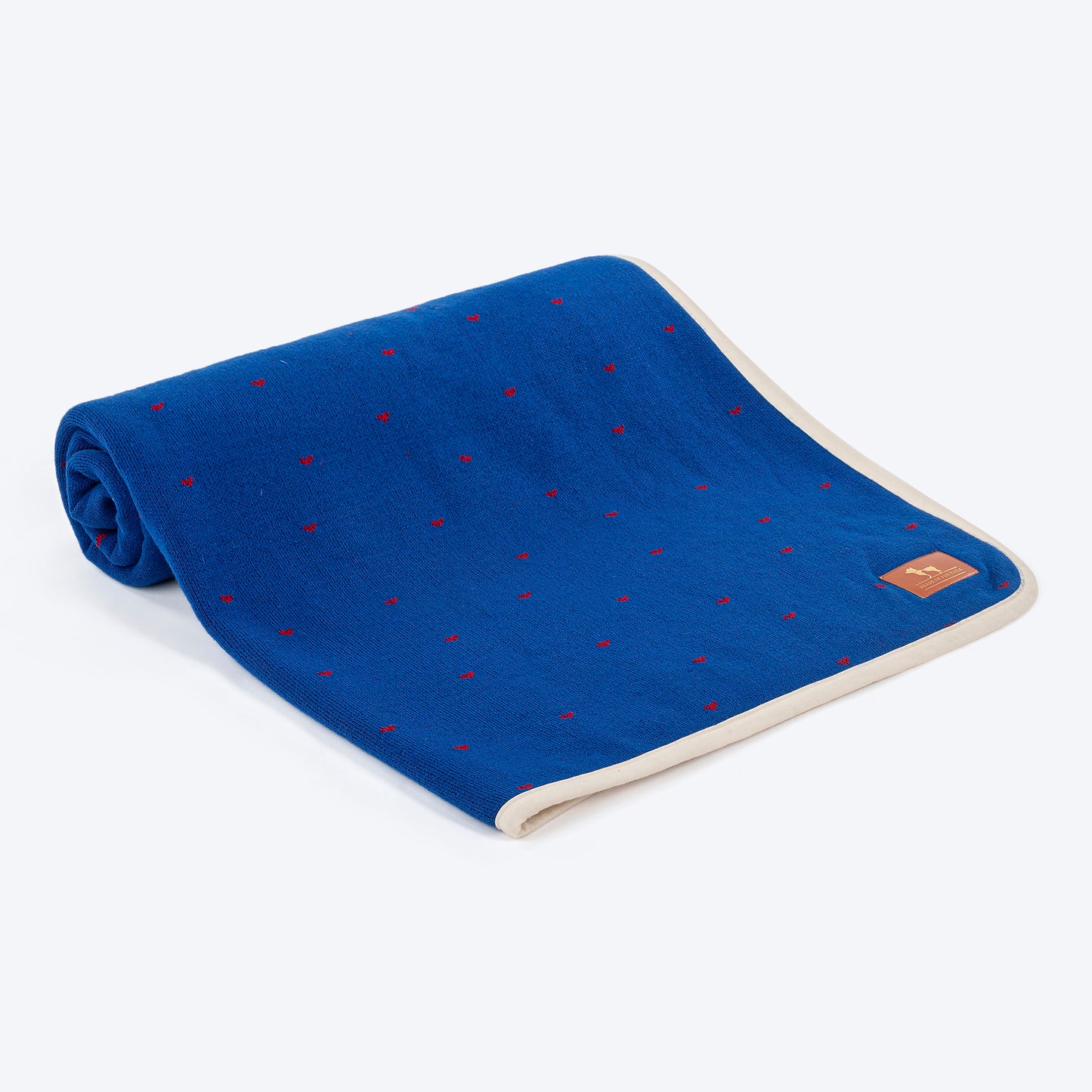 HUFT Heart Knitter Reversible Pet Blanket - Navy Blue - Heads Up For Tails