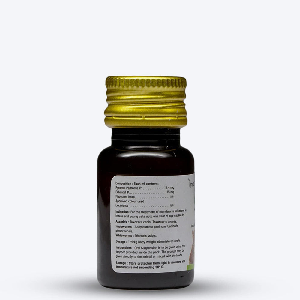 AreionVet FeliD Feline Oral Suspension Deworming Syrup For Cat - 15 ml - Heads Up For Tails