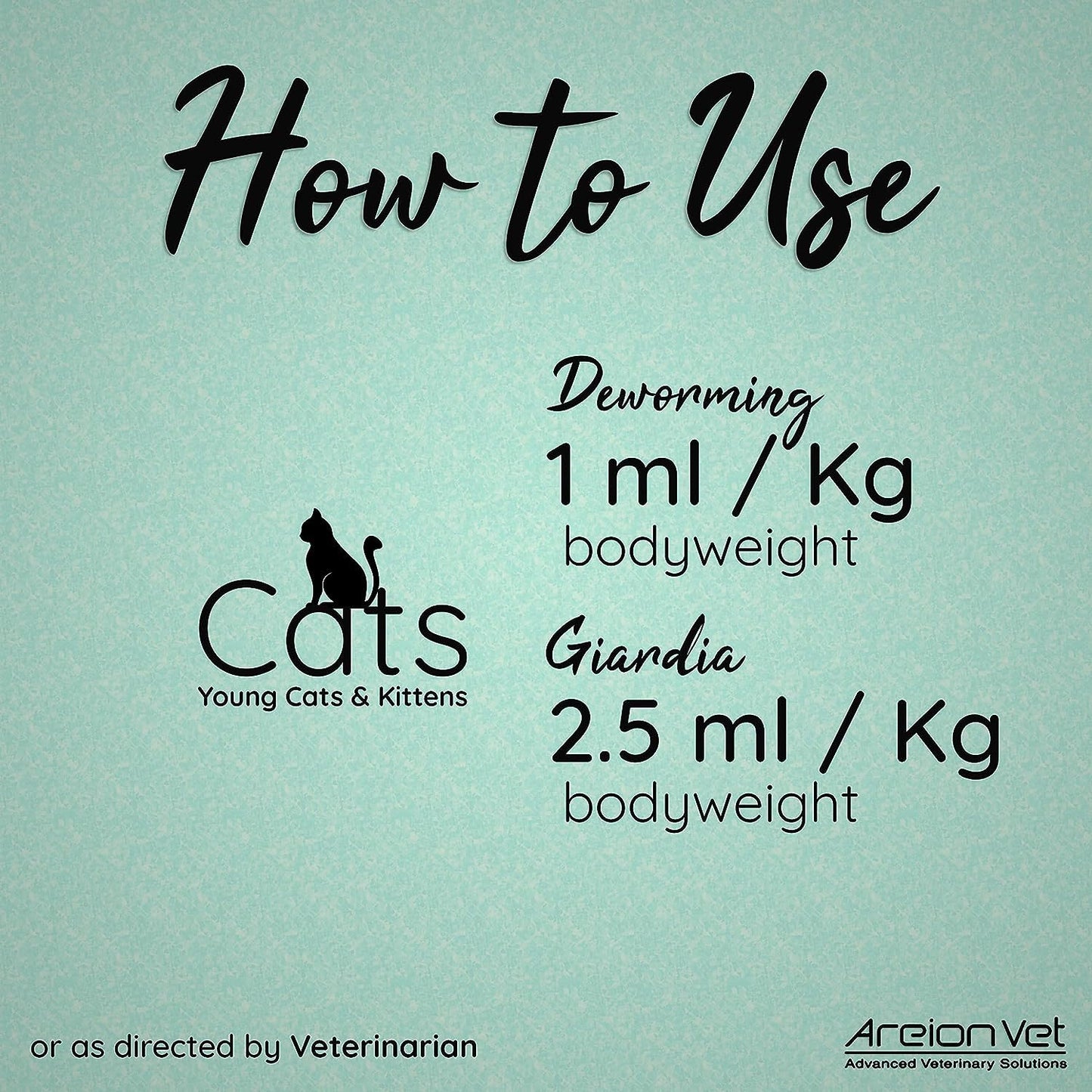 AreionVet FeliD Feline Oral Suspension Deworming Syrup For Cat - 15 ml - Heads Up For Tails