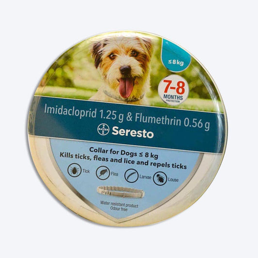 Elanco Seresto Tick & Flea Collar For Dogs Less Than 8 kg - Heads Up For Tails