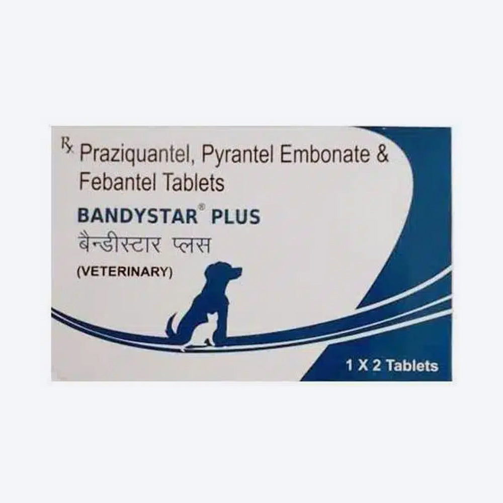 Mankind Bandystar Plus Tablets For Dog & Cat - 2 Tablets - Heads Up For Tails