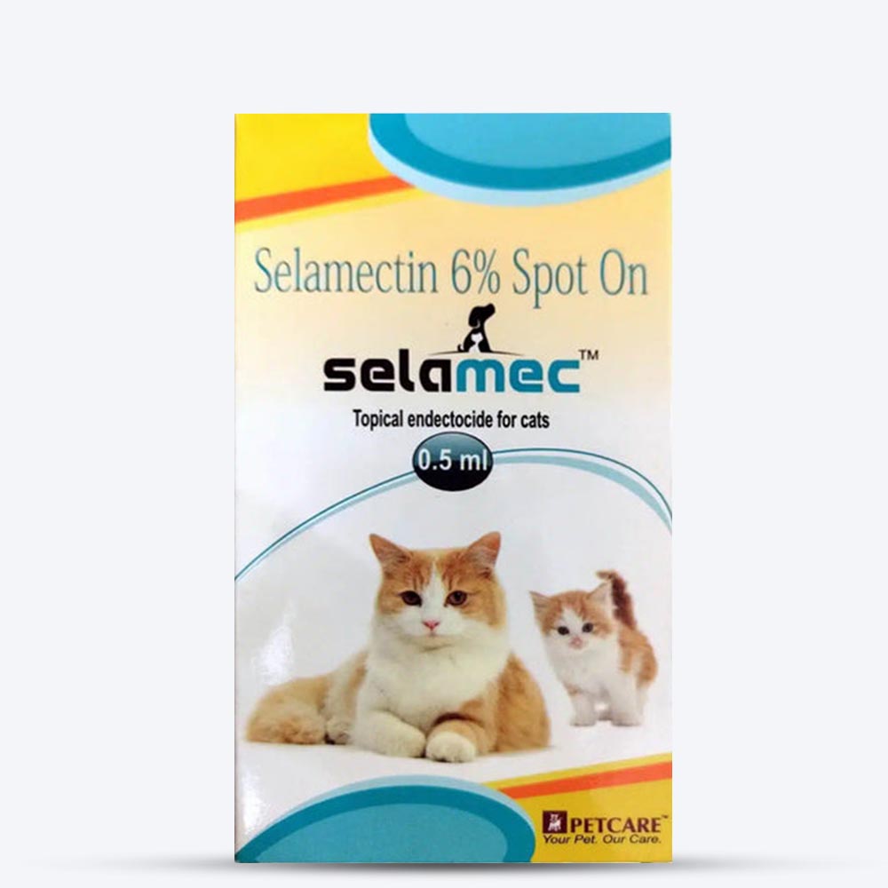 Petcare Selamec (Selamectin) Spot On for Cats - 0.5 ml - Heads Up For Tails