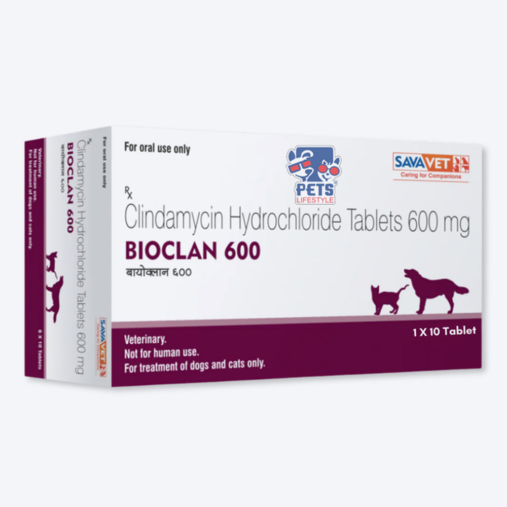 Savavet Bioclan (Clindamycin) Tablet for Dog and Cat - 600mg - Heads Up For Tails