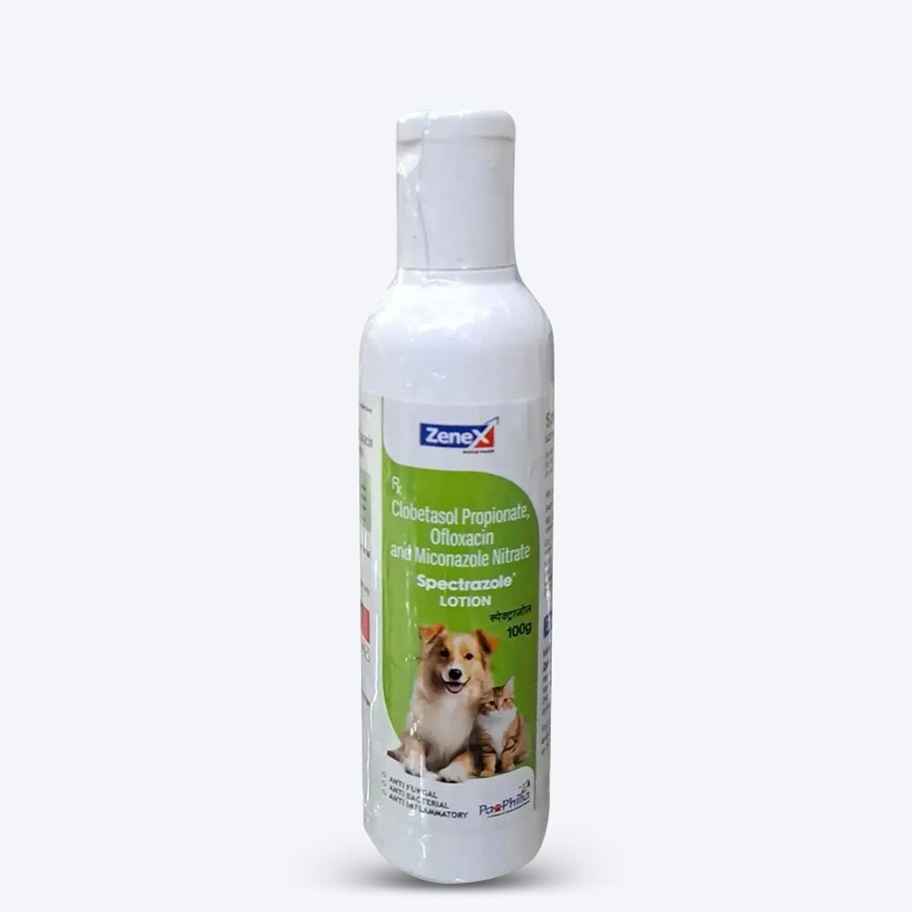 Zenex Spectrazole Anti-Fungal Lotion for Dogs Cats – 100 gm