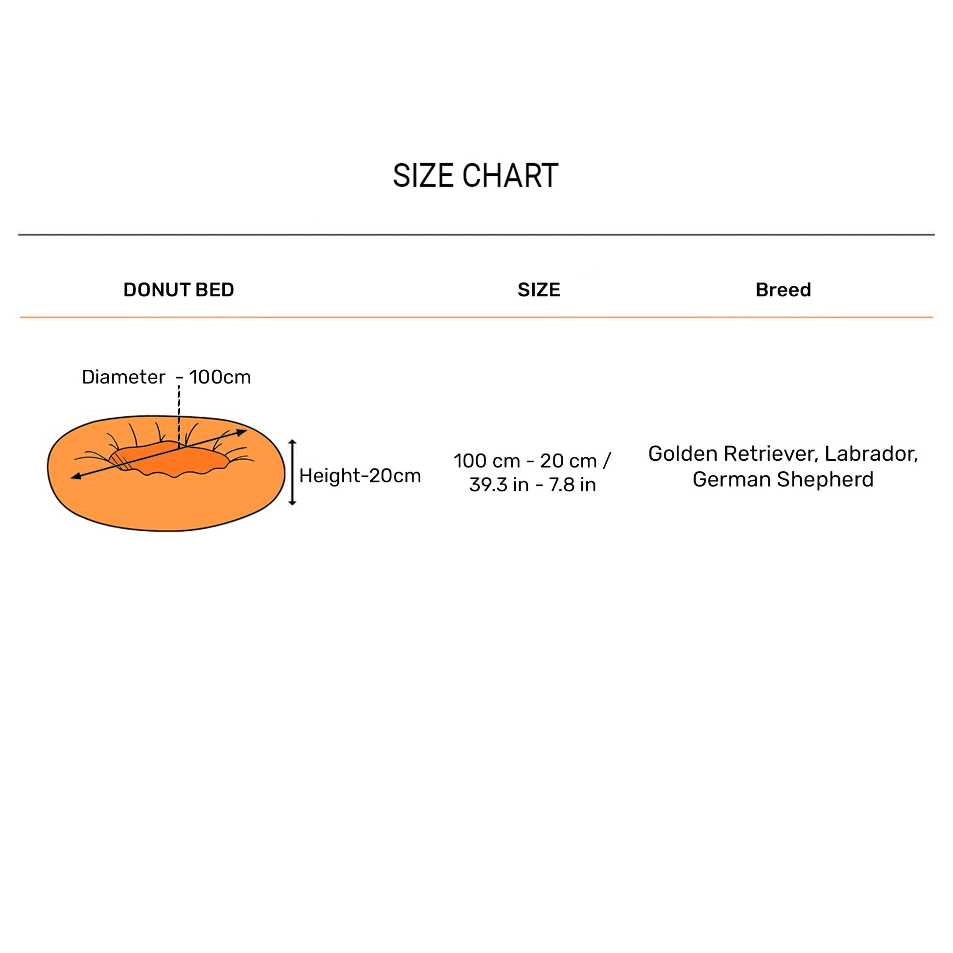 HUFT Jumbo Donut Bed For Dogs - Brown (Made To Order) - Heads Up For Tails