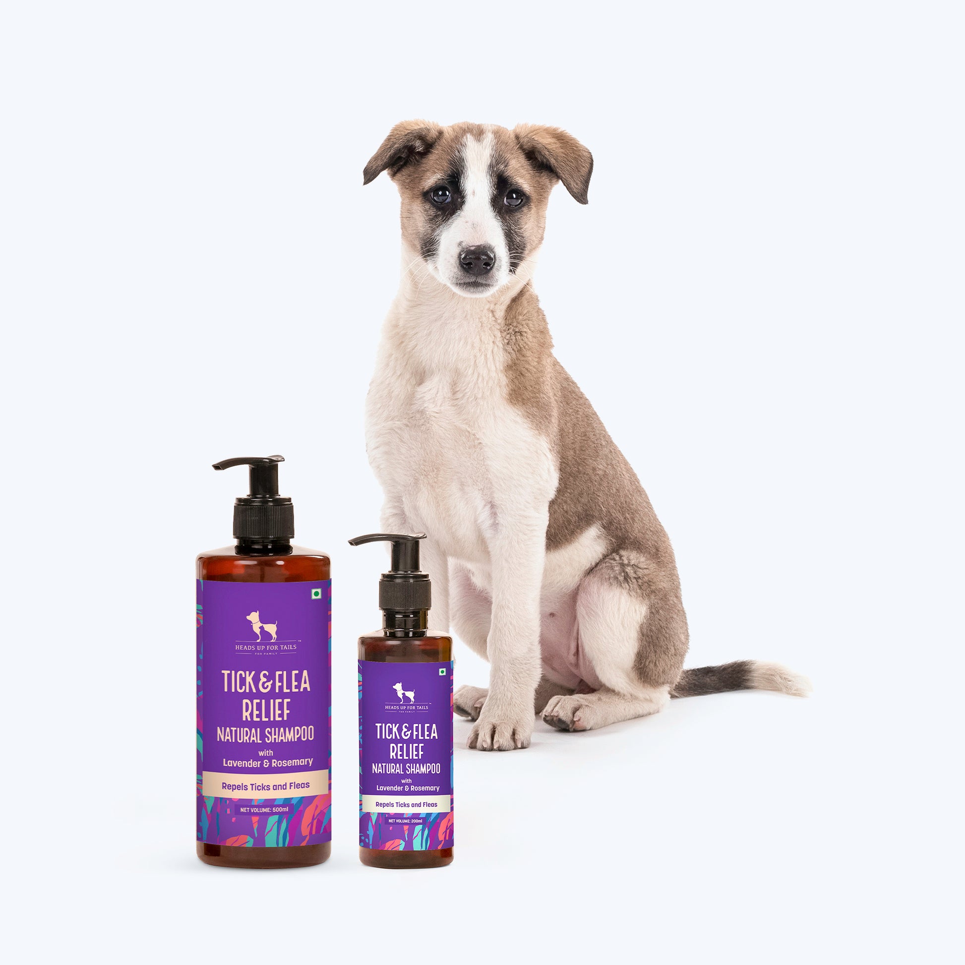 HUFT Natural Tick & Flea Repellent Shampoo for Dogs - Heads Up For Tails