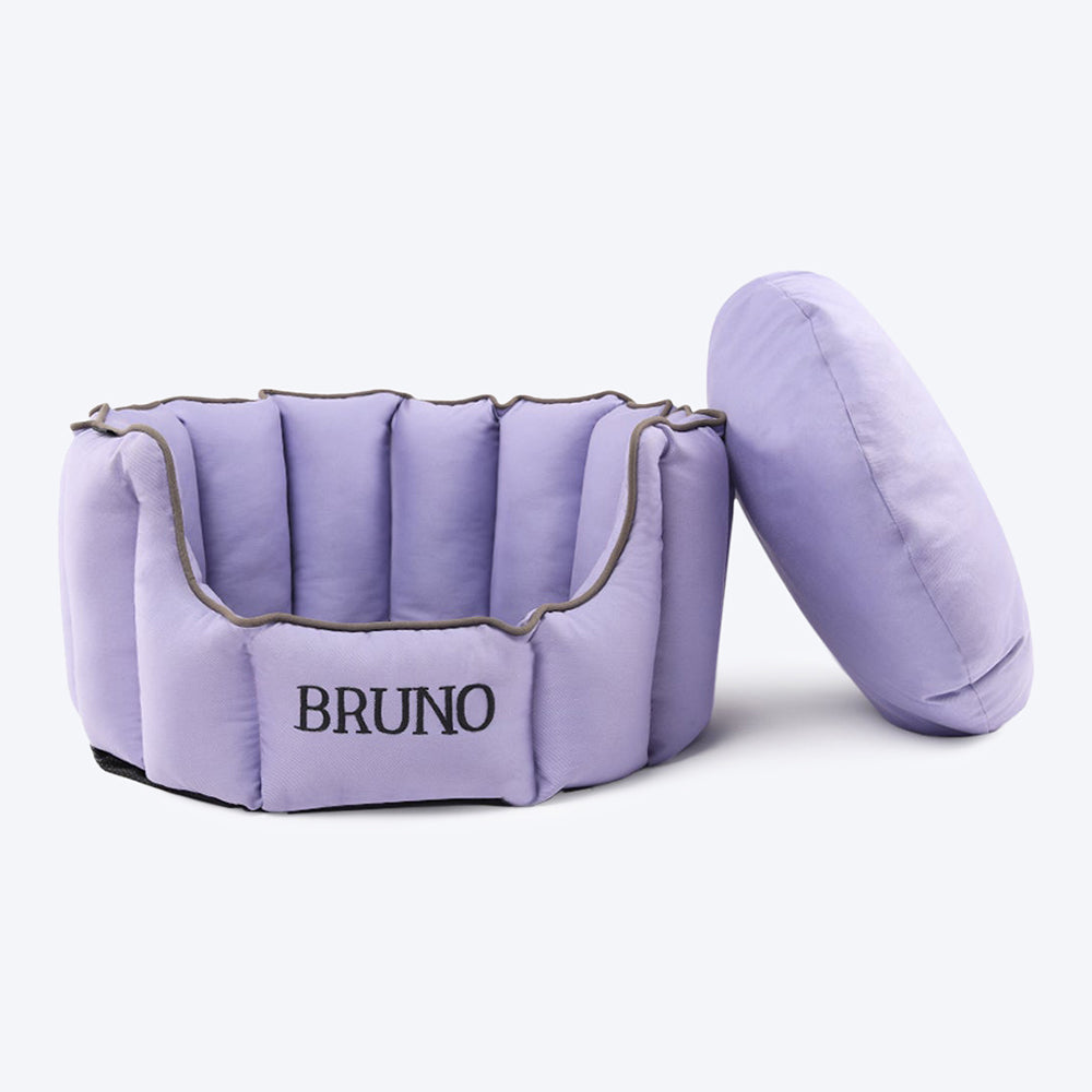 HUFT Personalised Cosy Puppy/Cat Bed - Lilac - Heads Up For Tails