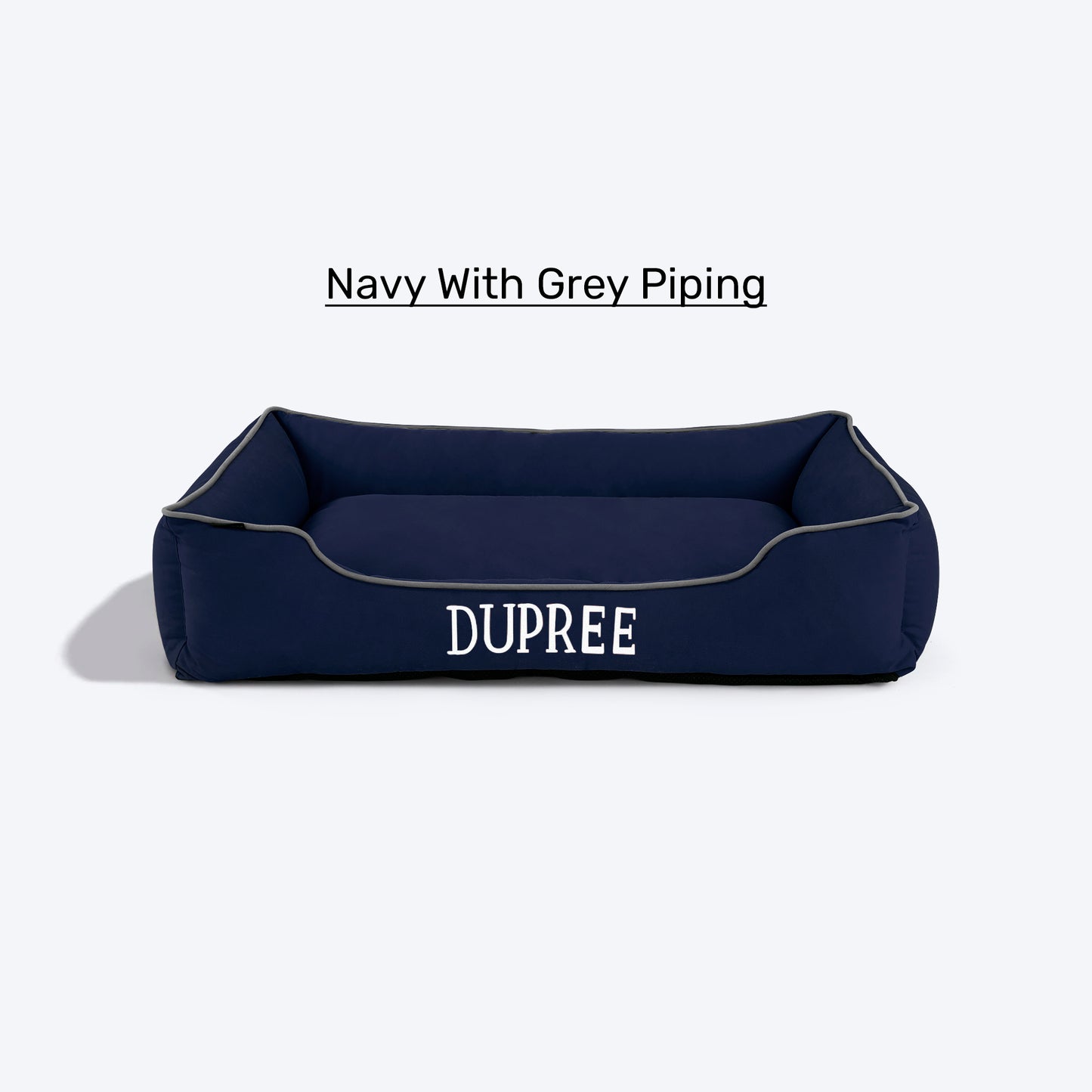 HUFT Personalised Lounger Dog Bed - Available in multiple colors (Free Cushion) - Heads Up For Tails