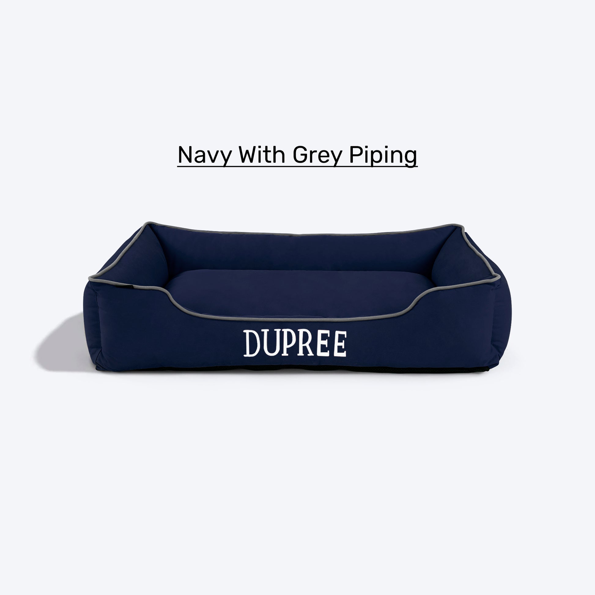 HUFT Personalised Lounger Dog Bed - Available in multiple colors (Free Cushion) - Heads Up For Tails
