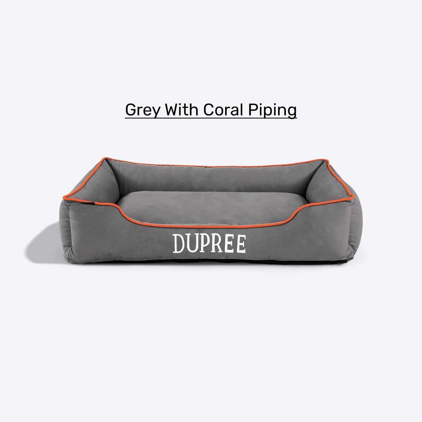 HUFT Personalised Lounger Dog Bed - Available in multiple colors (Free Cushion) - Heads Up For Tails