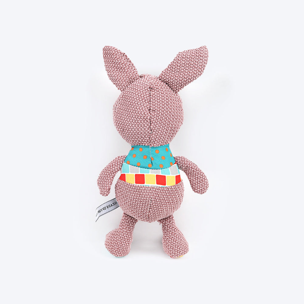 HUFT Puppy Play Fluffy Rabbit Dog Toy - Heads Up For Tails
