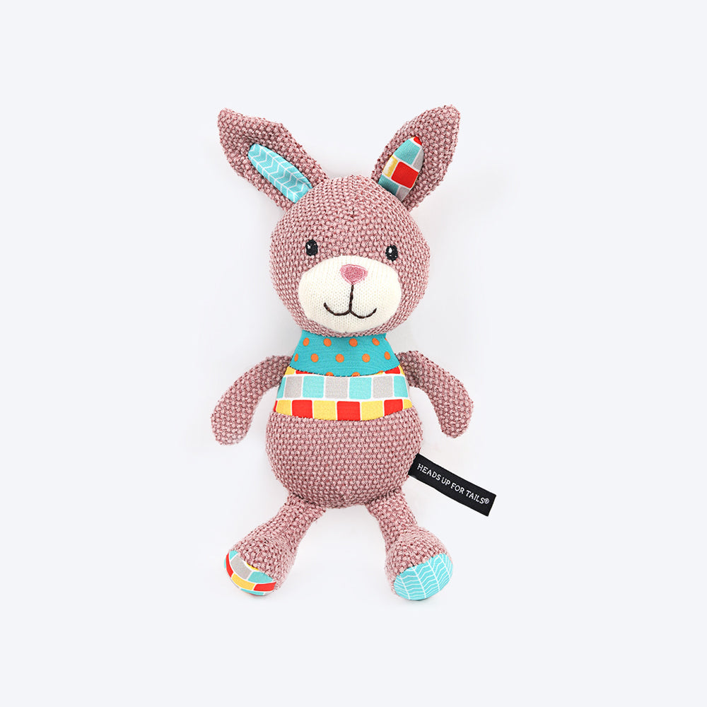 HUFT Puppy Play Fluffy Rabbit Dog Toy - Heads Up For Tails