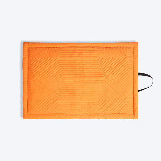 HUFT Quilted Jersey Dog Mat - Coral - Heads Up For Tails