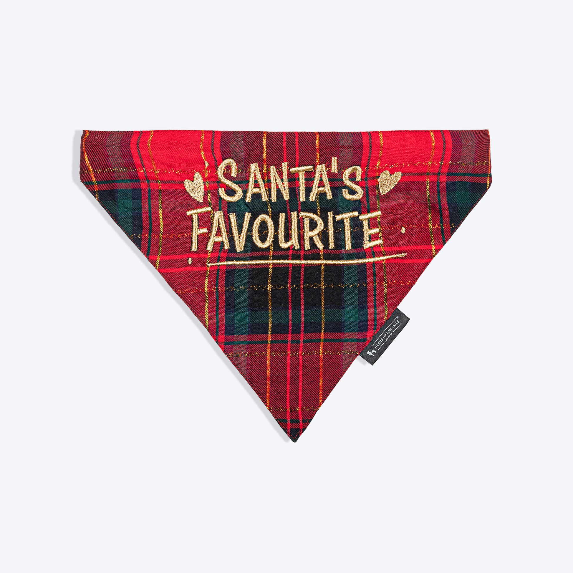 HUFT Santa's Favourite Bandana For Dog - Red - Heads Up For Tails
