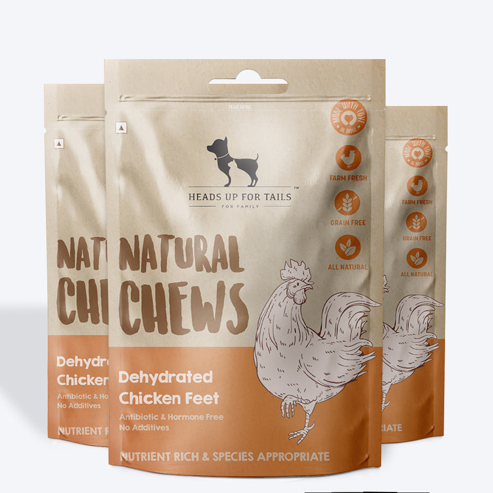 HUFT Sara's Dehydrated Chicken Feet - 70 g - 8 Pcs - Heads Up For Tails