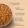 Sara's Wholesome Grain-Free Lamb and Apple Dog Food, pack of 10 x 100g, made with human-grade ingredients.