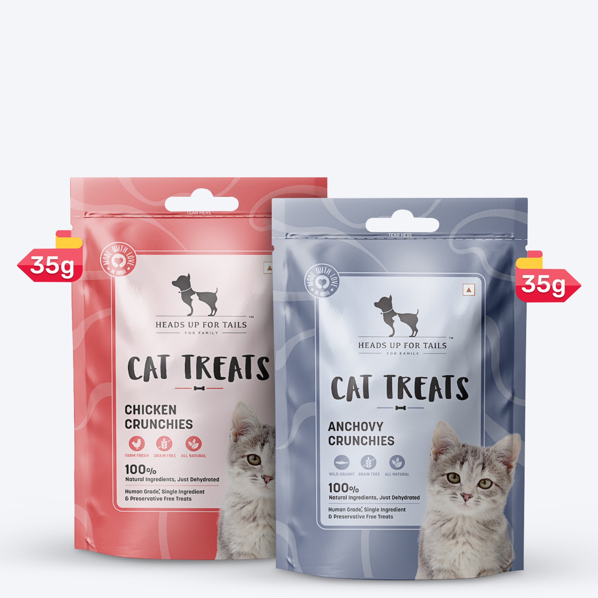 HUFT Surf & Turf Bites Cat Treats Combo - Heads Up For Tails