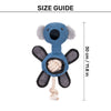 HUFT Kool Koala Plush Toy For Dog - Blue - Heads Up For Tails