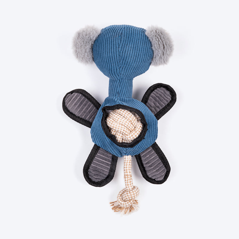 HUFT Kool Koala Plush Toy For Dog - Blue - Heads Up For Tails