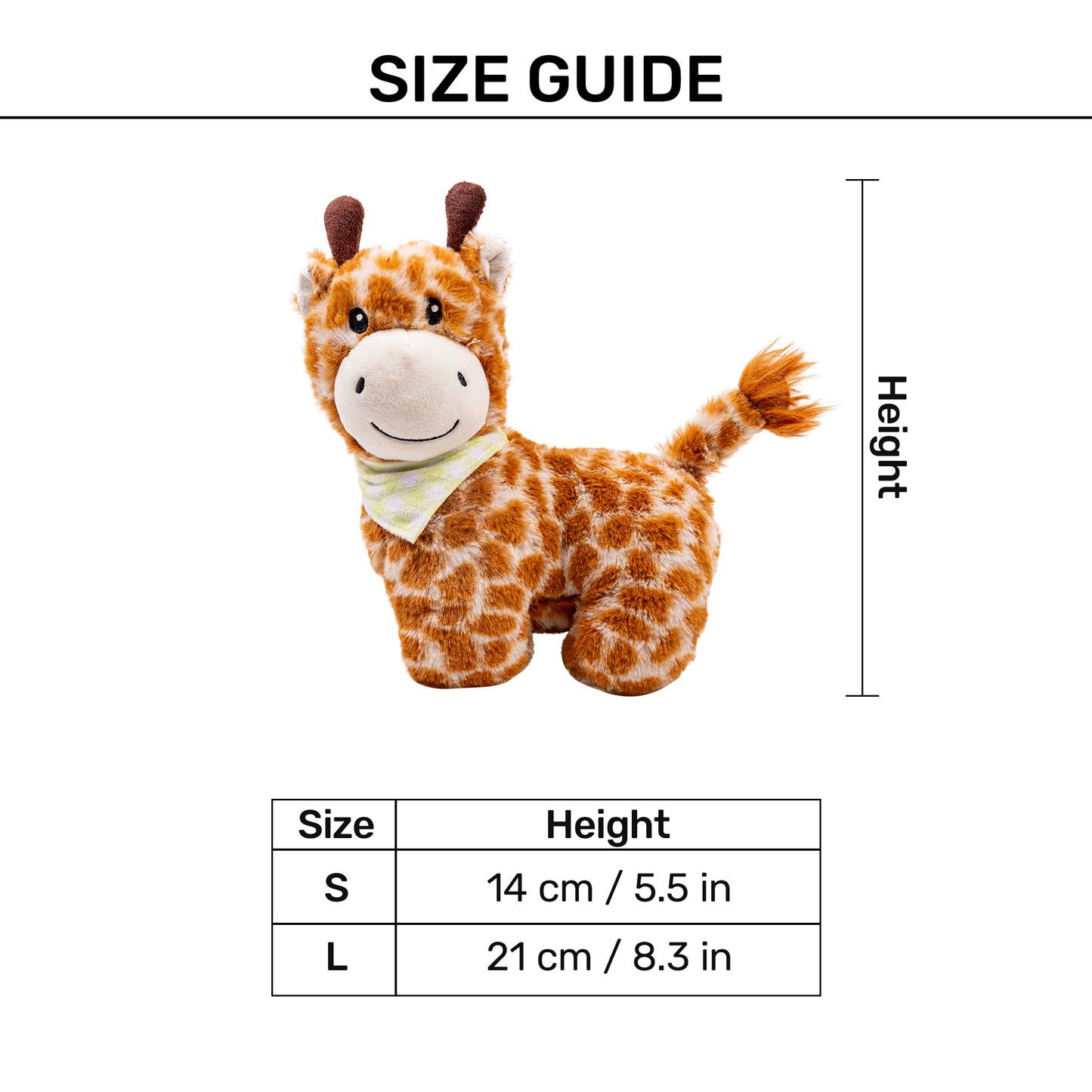 HUFT Daisy the Deer Plush Toy For Dog - Brown - Heads Up For Tails