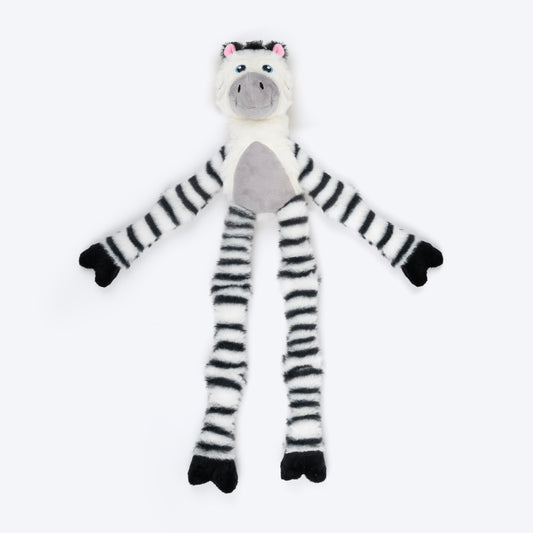 HUFT Debra The Zebra Squeaky Plush Toy For Dog - Multicolor - Heads Up For Tails