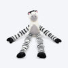 HUFT Debra The Zebra Squeaky Plush Toy For Dog - Multicolor - Heads Up For Tails