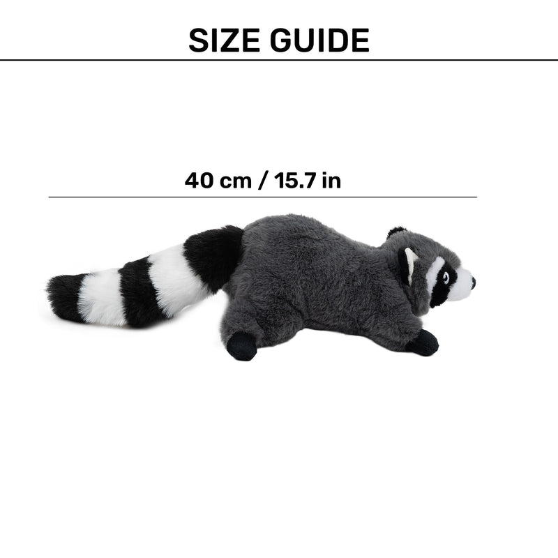 HUFT Wild Ricky Squeaky Plush Toy For Dog - Grey - Heads Up For Tails