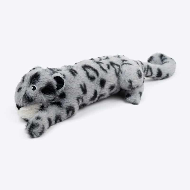 HUFT Wild Leo Squeaky Plush Toy For Dog - Grey - Heads Up For Tails