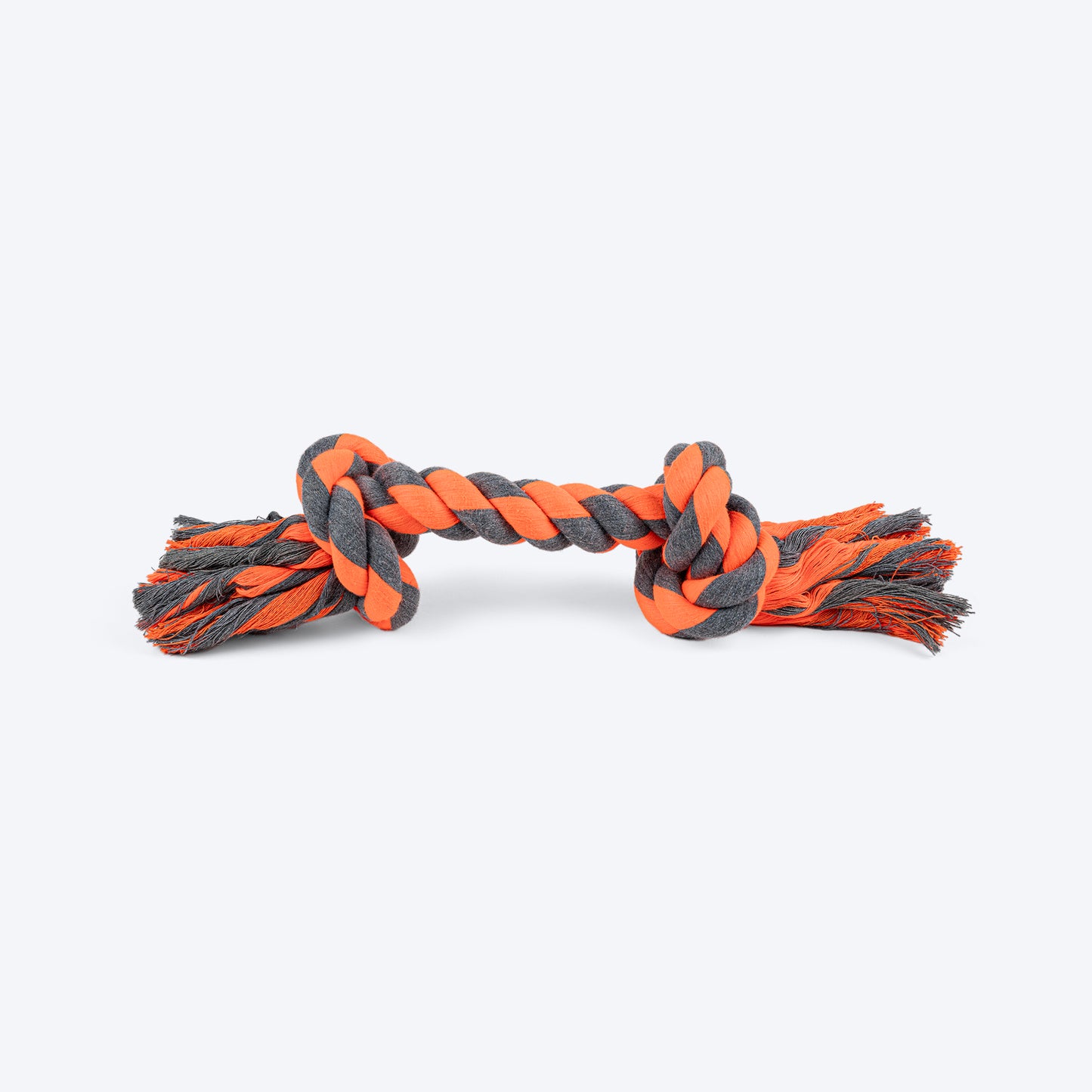 HUFT Tuggables Rope Toy For Dog - Grey & Orange - Heads Up For Tails
